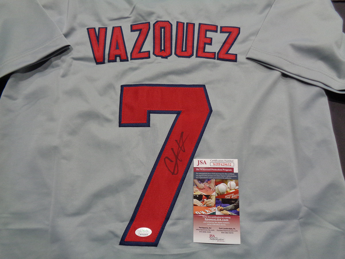 Christian Vazquez Boston Red Sox Autographed Custom Baseball Jersey w JSA  Witnessed coa - 3 JERSEYS TO CHOOSE FROM