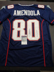 Danny Amendola New England Patriots Autographed & Inscribed Custom Jersey JSA Witnessed coa - CHOICE OF 2 COLORS