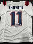 Tyquan Thornton New England Patriots Autographed Custom Jersey JSA Witnessed coa - CHOICE OF 3 COLORS