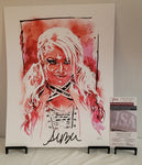 Alexa Bliss Autographed Rob Shamberger 11x14 Print JSA Witnessed coa - CHOICE OF 2 TO CHOOSE FROM