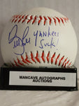Bill Lee Boston Red Sox Autographed & Inscribed Rawlings Baseball with Full Time Authentics QR Code hologram