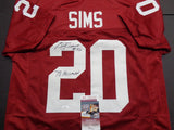 Billy Sims Oklahoma Sooners Autographed & Inscribed Custom Football Jersey JSA Witnessed coa