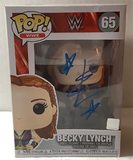 Becky Lynch WWE Superstar Autographed Funko Pop with JSA coa