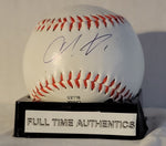 Christian Vazquez Boston Red Sox/Houston Astros Autographed Rawlings Baseball with Full Time Authentics QR Code Hologram