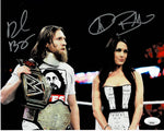Daniel Bryan & Brie Bella WWE Duel Autographed 8x10 Photo w JSA coa