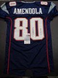 Danny Amendola New England Patriots Autographed & Inscribed Custom Professional Cut Jersey JSA Witnessed coa - CHOICE OF 3 COLORS