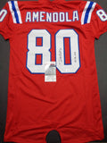 Danny Amendola New England Patriots Autographed & Inscribed Custom Professional Cut Jersey JSA Witnessed coa - CHOICE OF 3 COLORS
