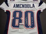 Danny Amendola New England Patriots Autographed & Inscribed Custom Professional Cut Jersey JSA Witnessed coa - CHOICE OF 3 COLORS