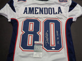 Danny Amendola New England Patriots Autographed & Inscribed Custom Professional Cut Jersey JSA Witnessed coa - CHOICE OF 3 COLORS