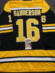 Derek Sanderson Boston Bruins Autographed Custom Black Style Jersey w/JSA W coa