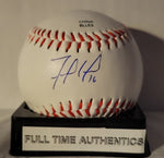 Franchy Cordero Boston Red Sox Autographed Rawlings Baseball with Full Time Authentics QR Code Hologram