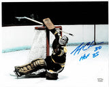 Gerry Cheevers Boston Bruins Autographed & Inscribed 8x10 Photo w Full Time Authentics coa