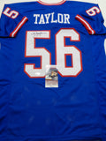Lawrence Taylor New York Giants Autographed Custom Style Jersey with JSA WITNESSED COA