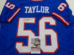 Lawrence Taylor New York Giants Autographed Custom Style Jersey with JSA WITNESSED COA