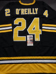 Terry O'Reilly Boston Bruins Autographed Custom Black Style Jersey w/JSA W coa