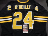 Terry O'Reilly Boston Bruins Autographed Custom Black Style Jersey w/JSA W coa