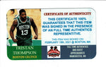Tristan Thompson Boston Celtics Autographed 8x10 Photo with Full Time Authentics QR COA
