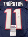 Tyquan Thornton New England Patriots Autographed Custom Jersey JSA Witnessed coa - CHOICE OF 3 COLORS