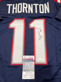 Tyquan Thornton New England Patriots Autographed Custom Jersey JSA Witnessed coa - CHOICE OF 3 COLORS