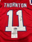 Tyquan Thornton New England Patriots Autographed Custom Jersey JSA Witnessed coa - CHOICE OF 3 COLORS