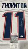 Tyquan Thornton New England Patriots Autographed Custom Jersey JSA Witnessed coa - CHOICE OF 3 COLORS