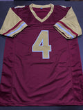 Zay Flowers Boston College Golden Eagles Autographed Custom Jersey JSA Witnessed coa