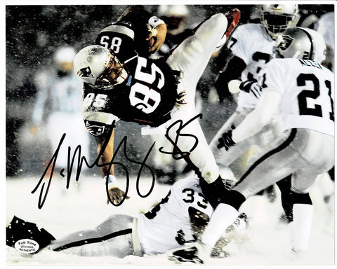 Jermaine Wiggins New England Patriots Autographed 8x10 Photo with Full Time Authentics coa